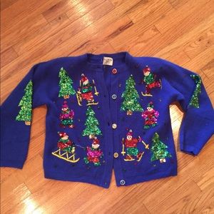 Blue Tacky Christmas Sweater